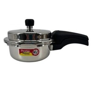 Prestige Deluxe Alpha Pressure Cooker 2L Silver Stainless Steel Induction Base